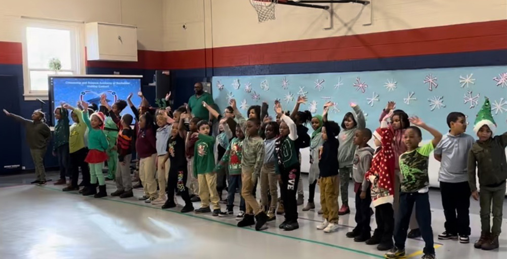 Citizenship & Science Academy of Rochester Atoms Perform Holiday Music During Winter Concert